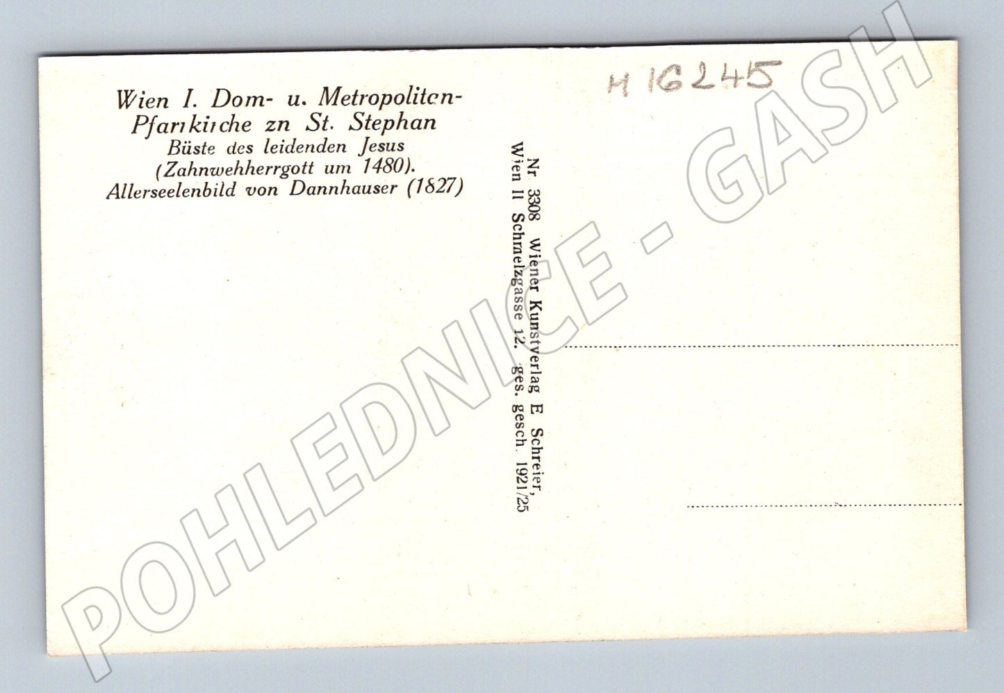 Pohlednice Vídeň Stephansdom interiér stará (M16245)