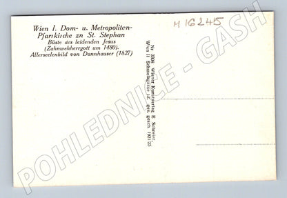 Pohlednice Vídeň Stephansdom interiér stará (M16245)