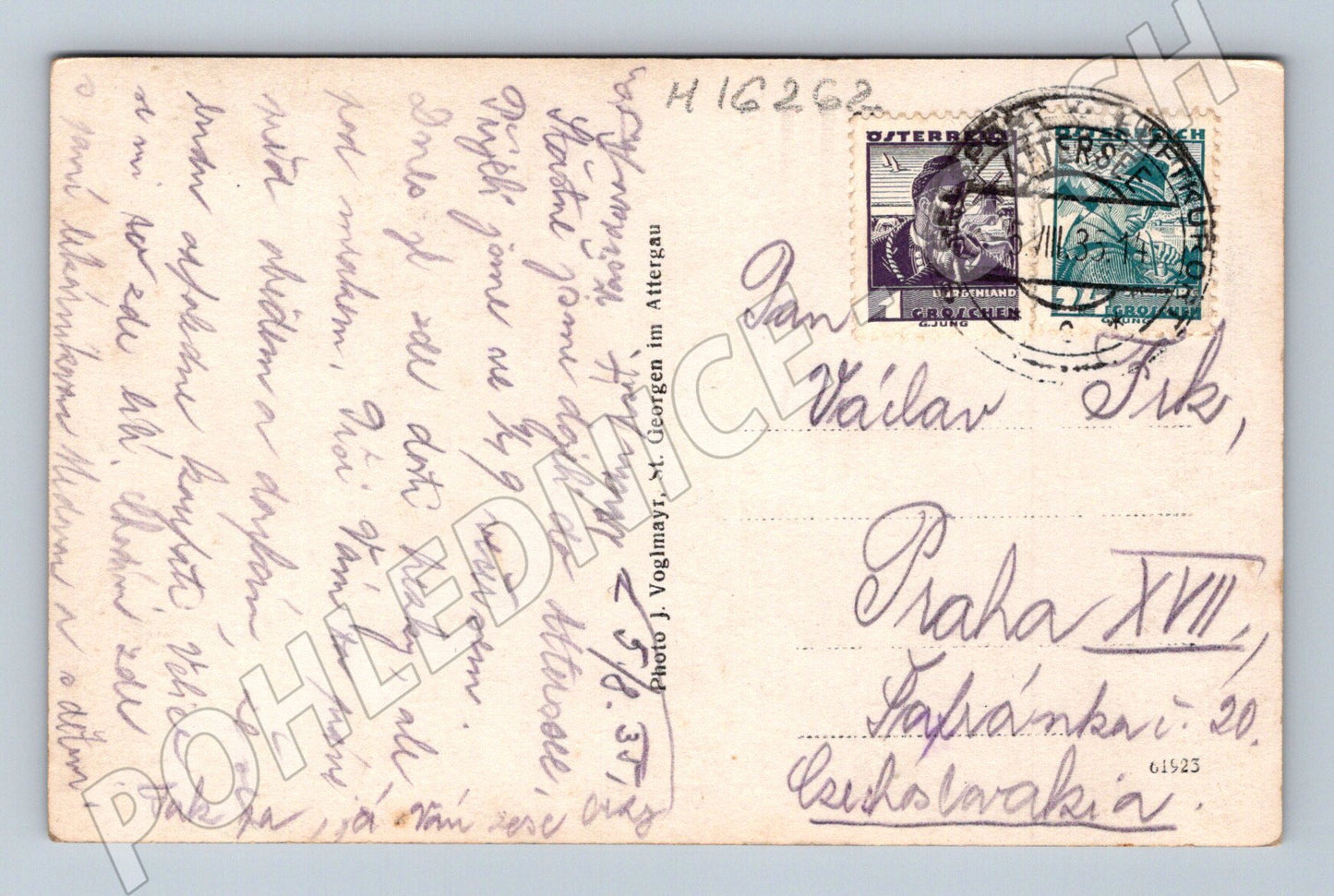 Pohlednice Rakousko Schafberg Himmelspforte Attersee razítko (M16262)