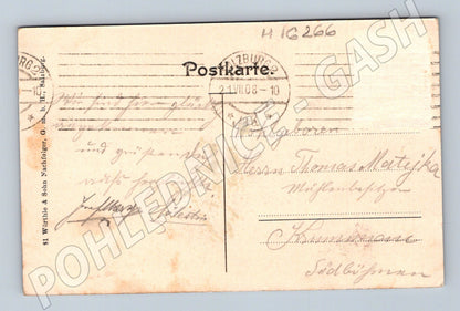 Pohlednice Salzburg Hohensalzburg lanovka 1908 (M16266)