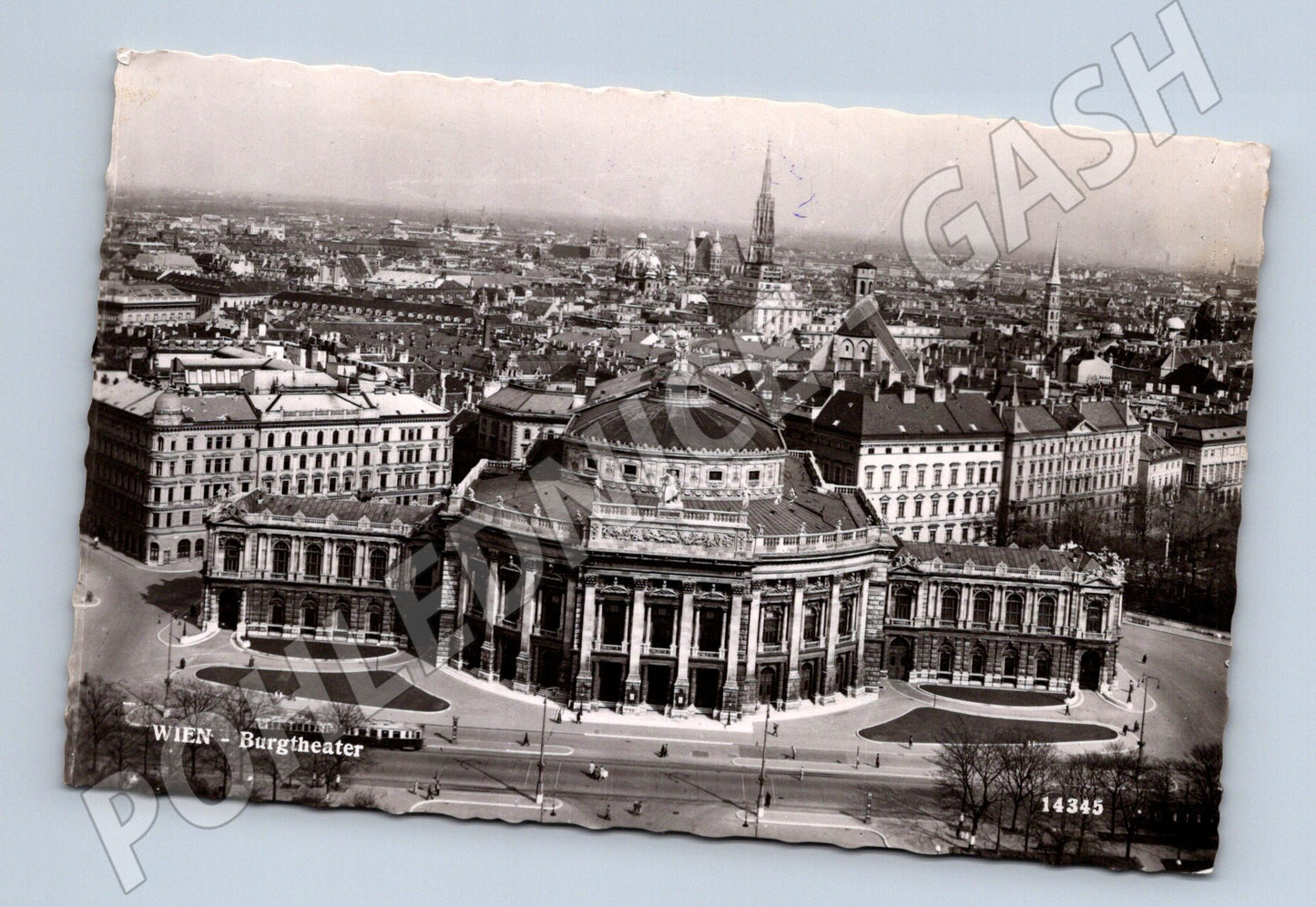 Pohlednice Vídeň Burgtheater prošlá poštou se známkami (M16273)