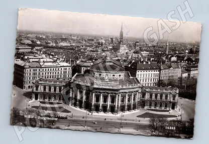 Pohlednice Vídeň Burgtheater prošlá poštou se známkami (M16273)