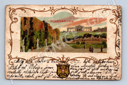 Pohlednice Schönbrunn Vídeň stará pošta Rakousko (M16326)