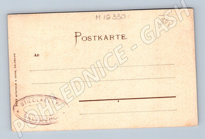 Pohlednice Salzburg Mozartstube Stieglkeller stará (M16330)