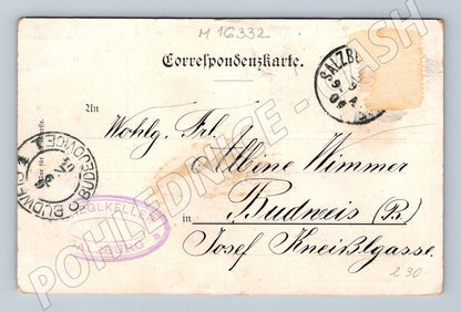 Pohlednice Geiereck Untersberghaus Salzburg 1904 více pohledů (M16332)