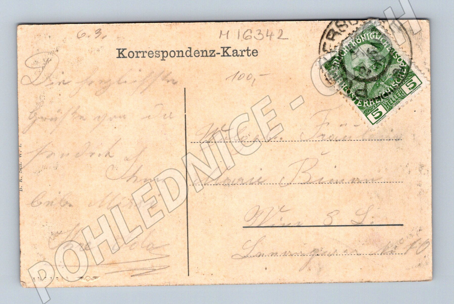 Pohlednice Purkersdorf panorama se zámkem stará Rakousko (M16342)