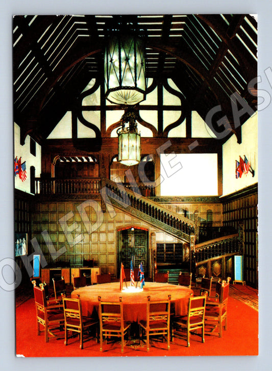 Pohlednice Schloß Cecilienhof Konferenční sál Německo NDR (M16363)