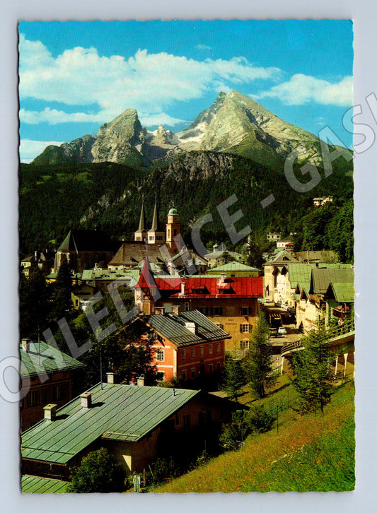 Pohlednice Berchtesgaden mit Watzmann Německo Alpy stará (M16372)
