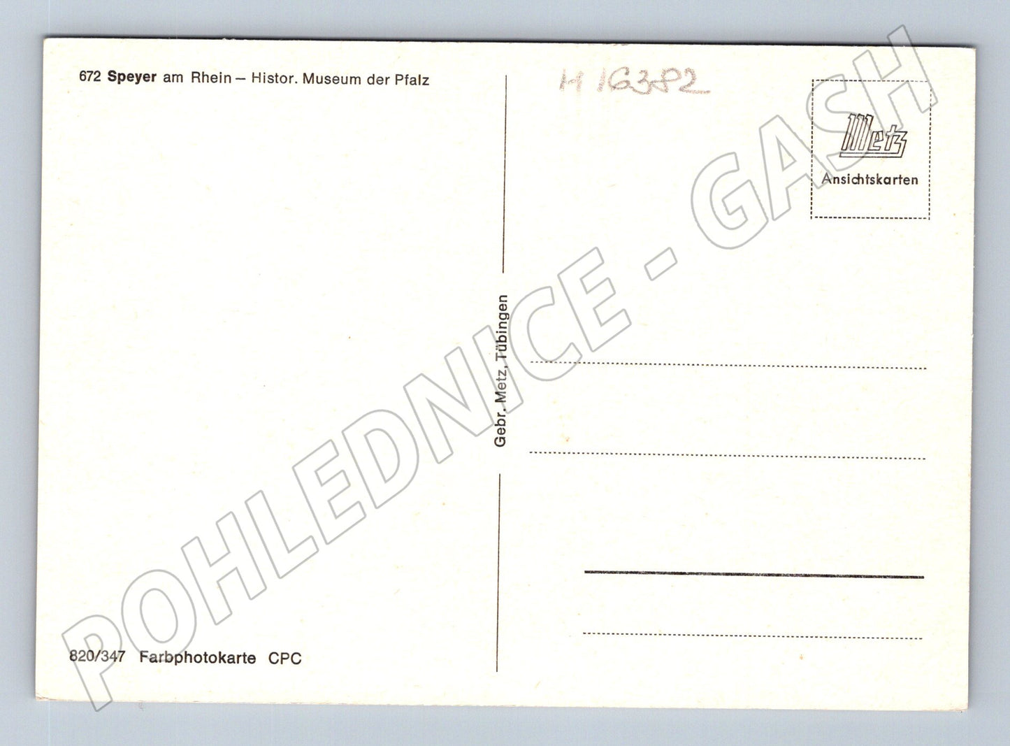 Pohlednice Speyer am Rhein Historické muzeum der Pfalz Německo(M16382)