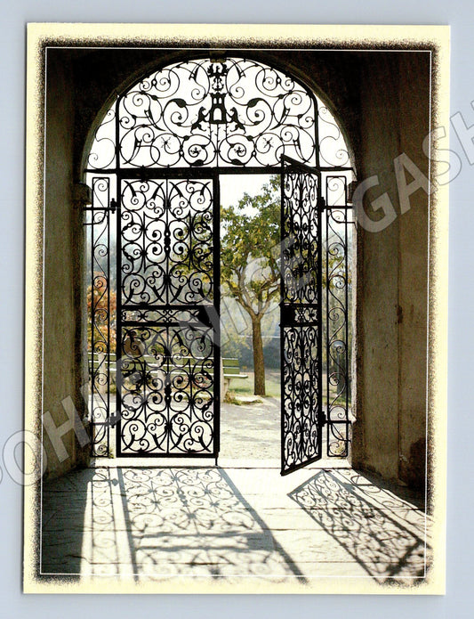 Pohlednice historická kovaná brána do zámeckého parku (M16384)