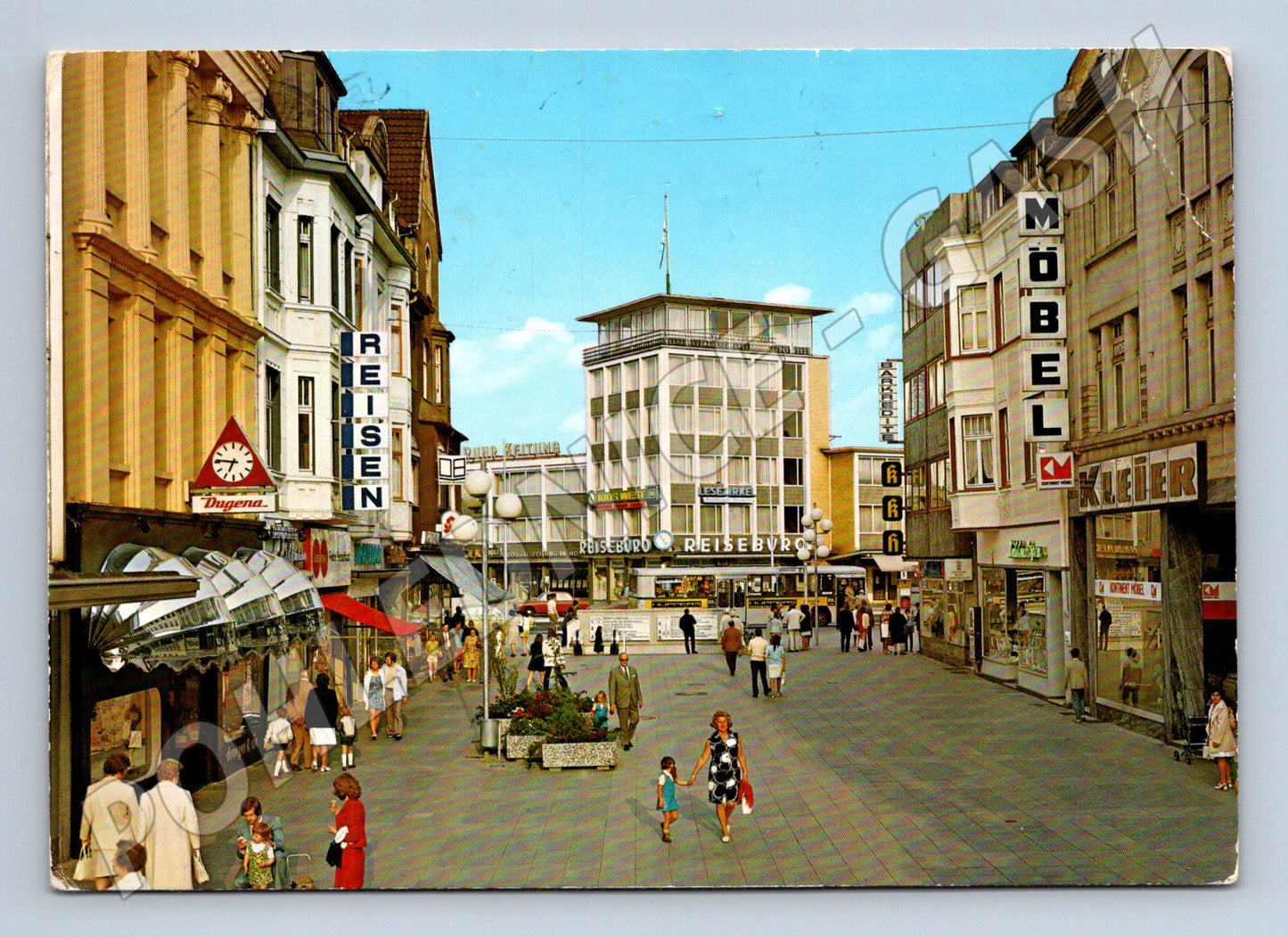 Pohlednice Moers Steinstrasse Německo 70 léta (M16388)