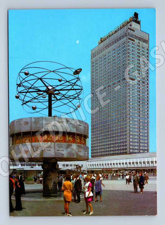 Pohlednice Berlín Alexanderplatz NDR Světové hodiny (M16390)