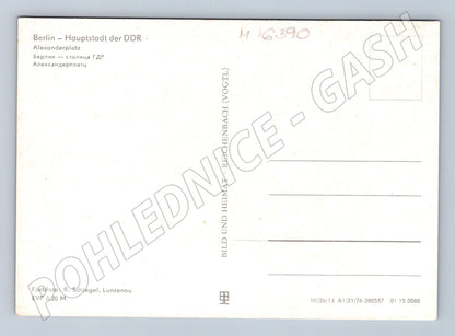 Pohlednice Berlín Alexanderplatz NDR Světové hodiny (M16390)