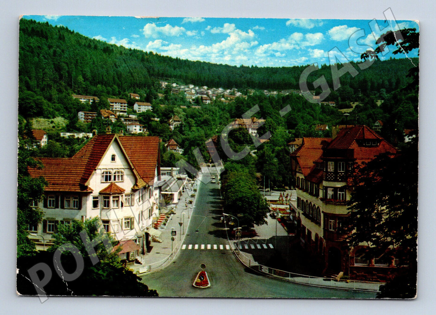 Pohlednice Bad Liebenzell Schwarzwald Německo 1986 (M16393)
