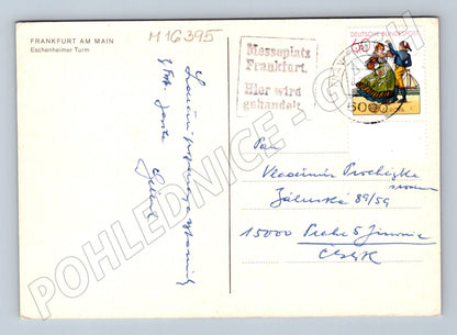 Pohlednice Frankfurt am Main Eschenheimer Turm odeslaná (M16395)