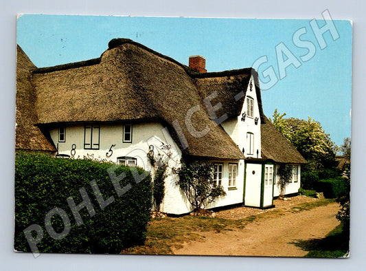 Pohlednice Friesenhaus Amrum Německo 1983 použitá (M16399)