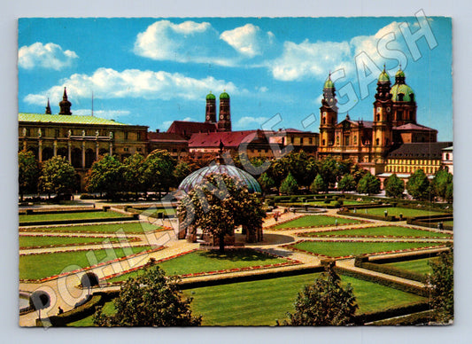 Pohlednice Mnichov Hofgarten 1967 Německo odeslaná (M16402)