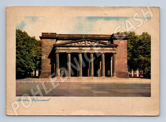 Pohlednice Berlín Ehrenmal stará s razítkem 1942 (M16405)