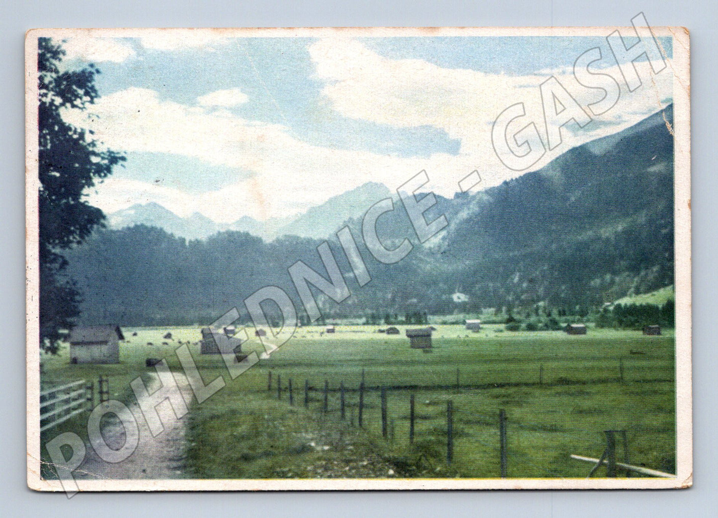 Pohlednice Německo alpská krajina historická 1943 (M16407)