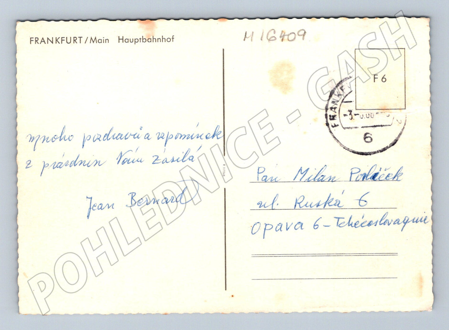 Pohlednice Frankfurt nad Mohanem  tramvaje 1960s (M16409)