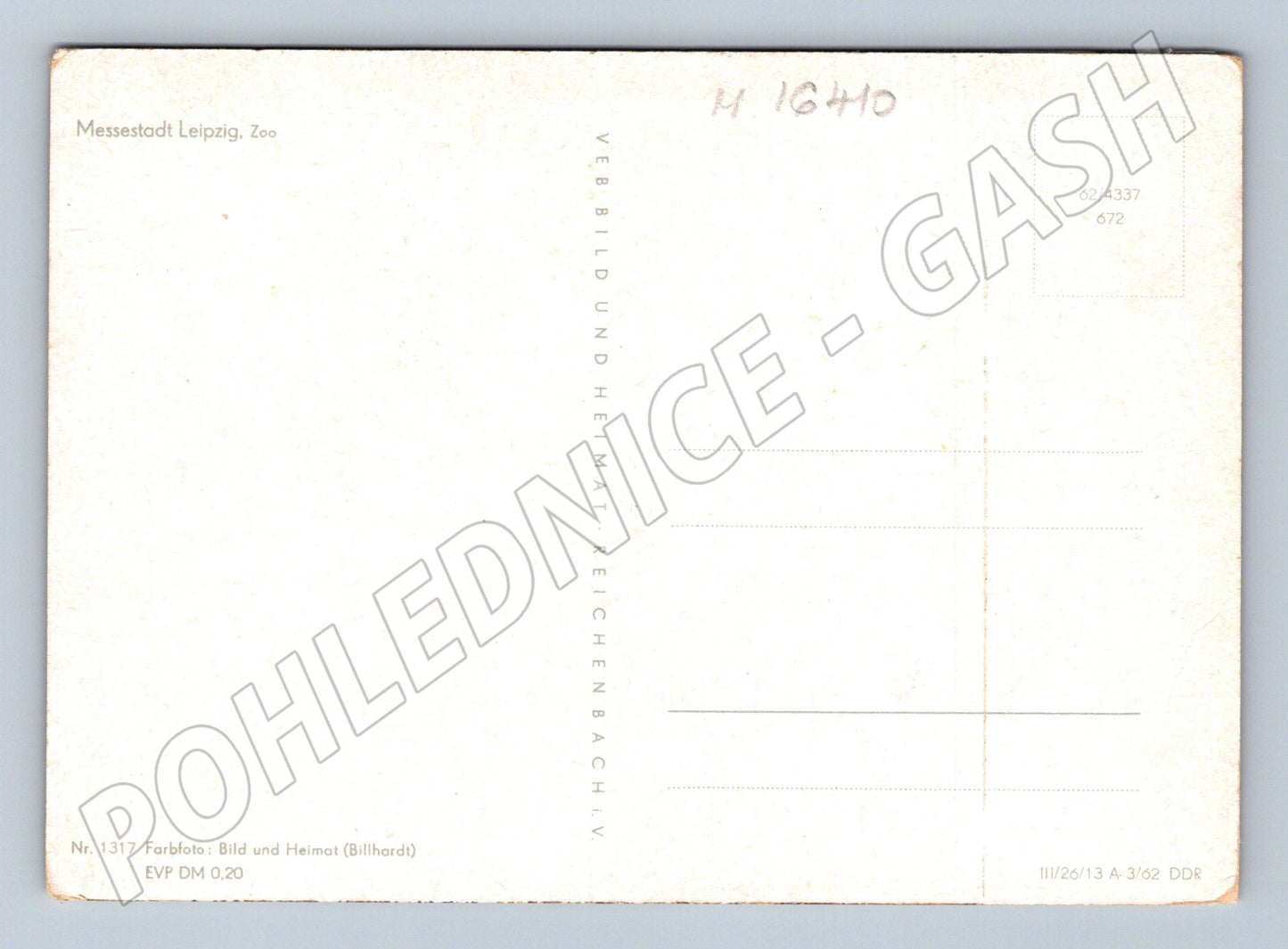 Pohlednice Leipzig Zoo DDR barevná čistá (M16410)