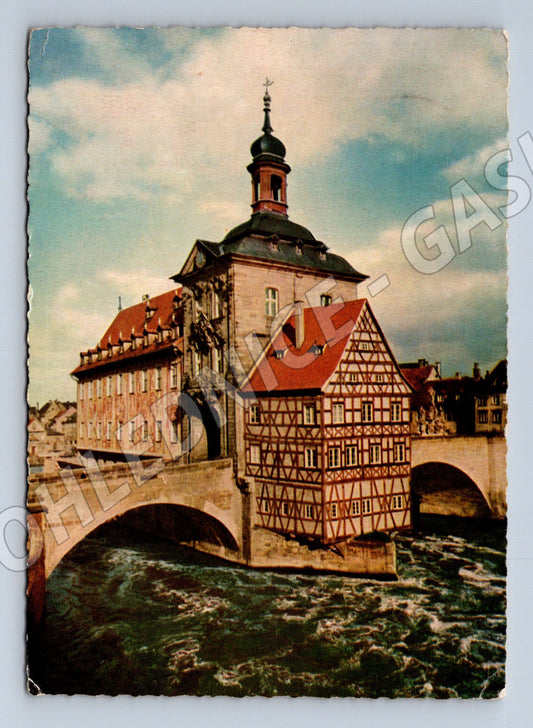 Pohlednice Bamberg Altes Rathaus historická Německo (M16411)