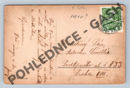 Pohlednice Praha jarní motiv Rakousko Uhersko 1910 (M1642)