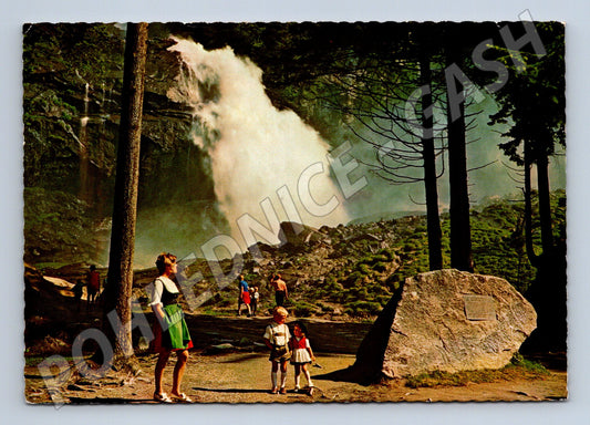 Pohlednice Krimmler Wasserfälle Rakousko  barevná 70 léta (M16420)