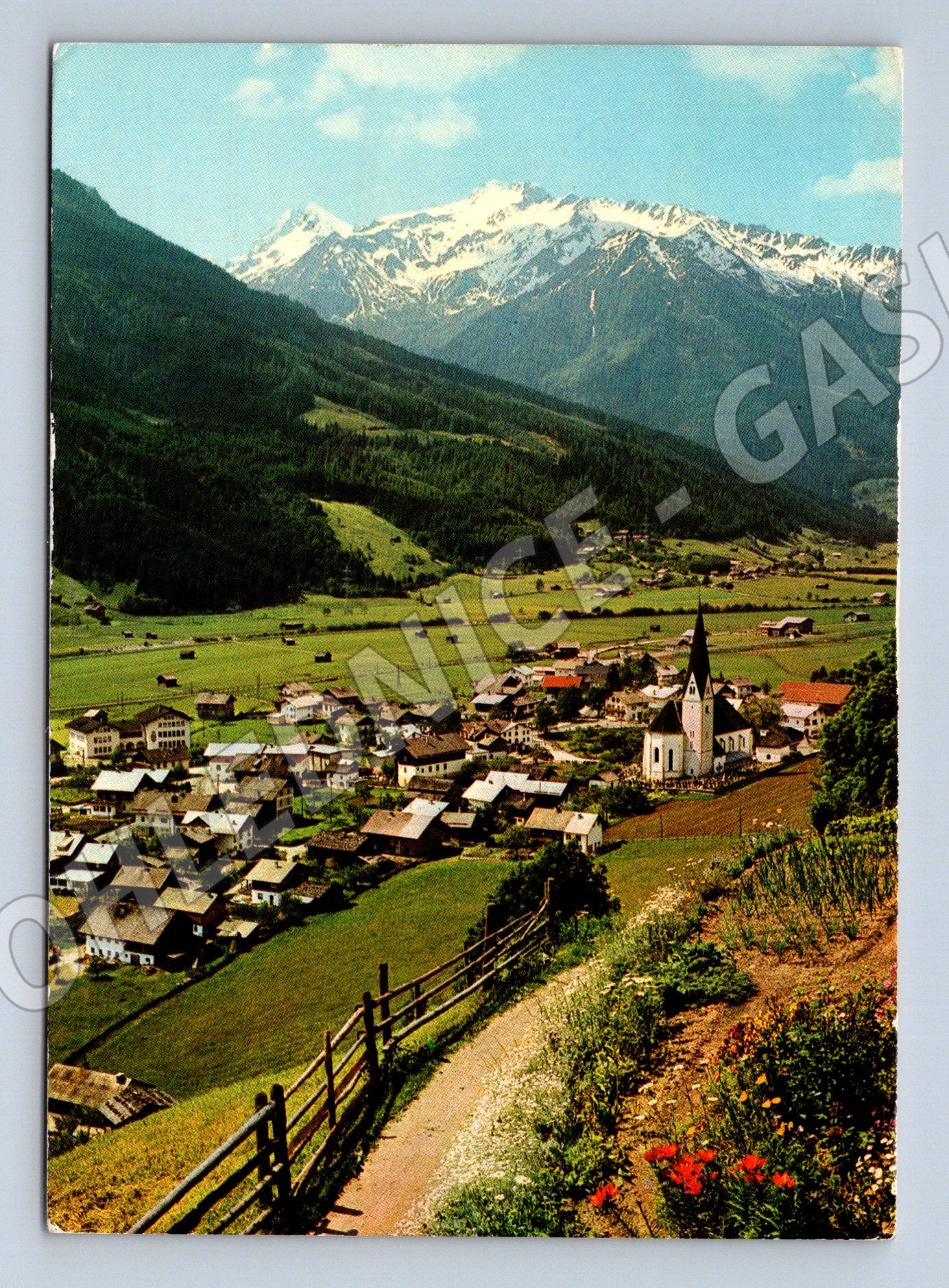 Pohlednice Bramberg alpská vesnice Hohen Tauern Salzburg (M16421)
