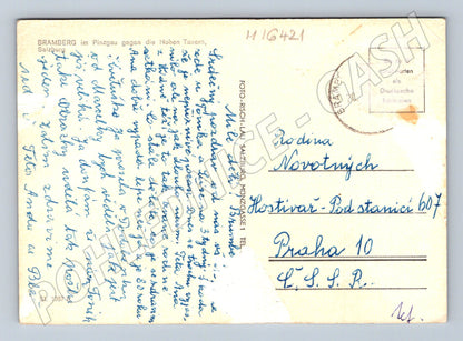 Pohlednice Bramberg alpská vesnice Hohen Tauern Salzburg (M16421)