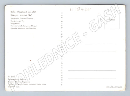 Pohlednice Berlín hlavní město DDR koláž památek (M16428)