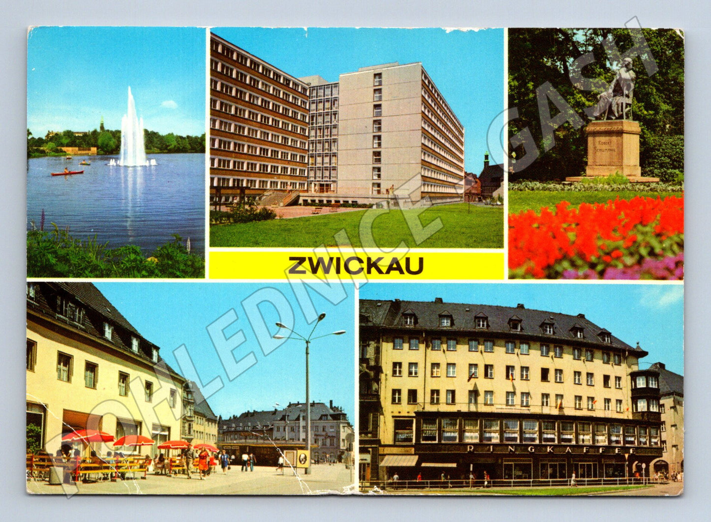 Pohlednice Zwickau Německo více pohledů NDR (M16429)