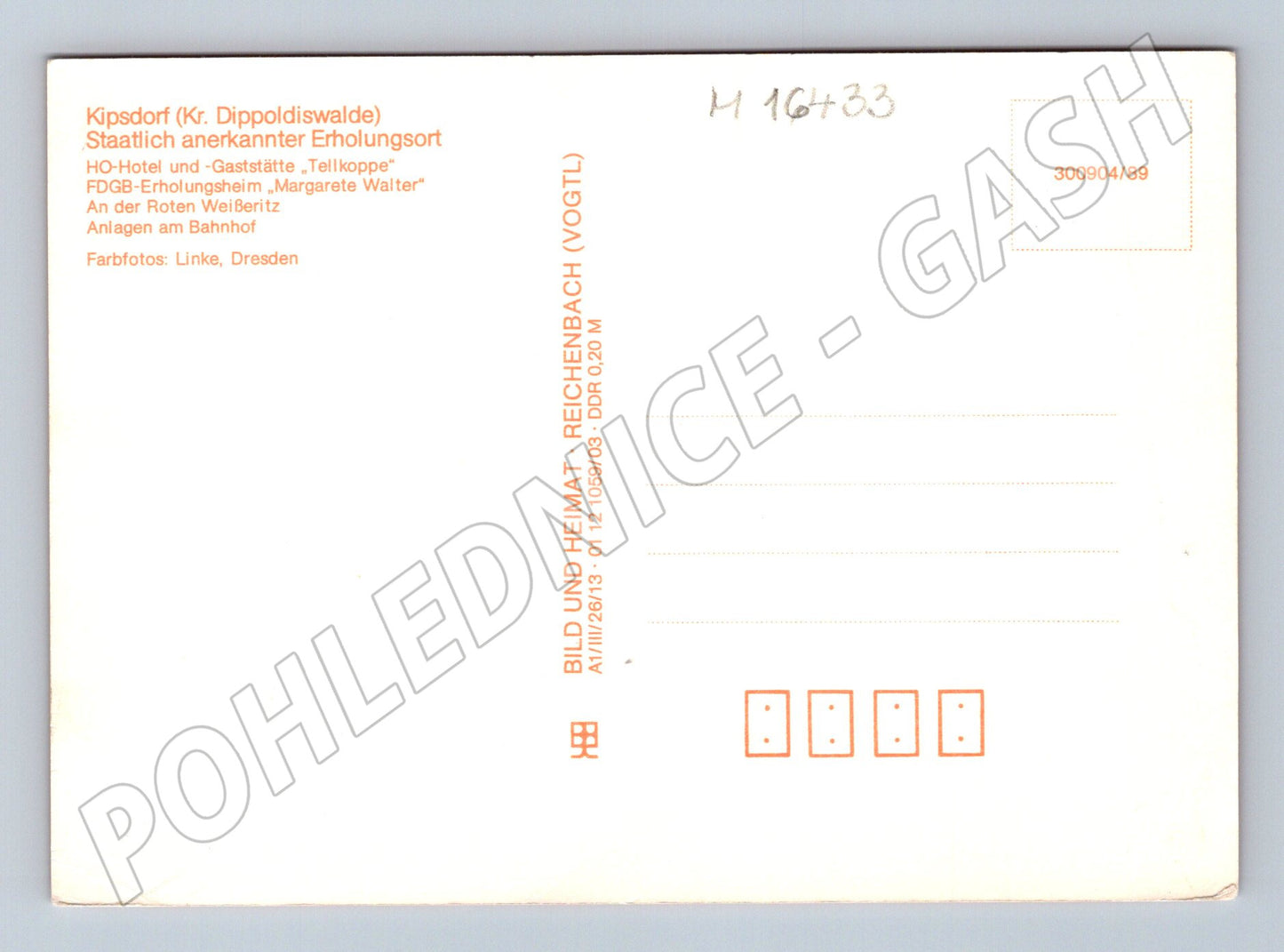 Pohlednice Grüße aus Kipsdorf Německo NDR více záběrů (M16433)