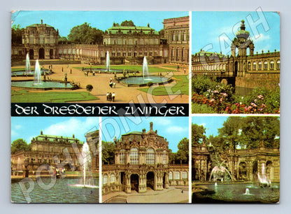 Pohlednice Drážďany Zwinger Německo DDR více záběrů 70. léta (M16434)