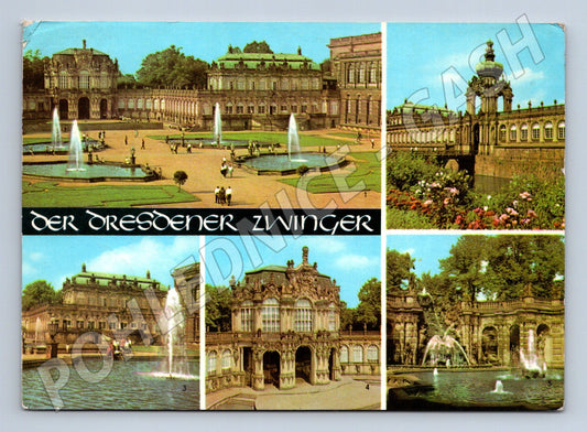 Pohlednice Drážďany Zwinger Německo DDR více záběrů 70. léta (M16434)