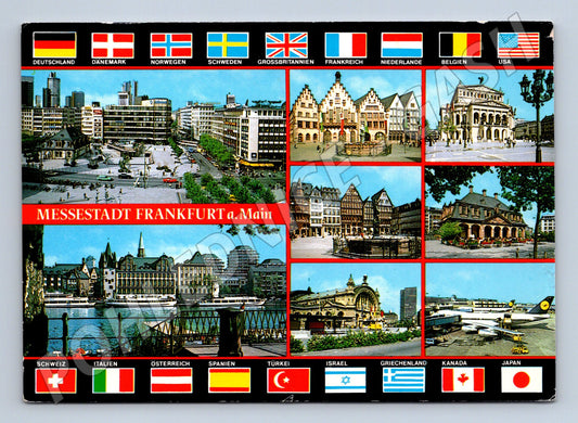 Pohlednice Frankfurt nad Mohanem Německo prošlá poštou 1987 (M16437)