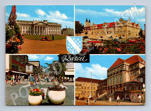 Pohlednice Kassel Německo více záběrů zaslaná známka (M16438)