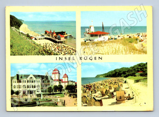 Pohlednice Insel Rügen NDR více motivů použité známky (M16453)