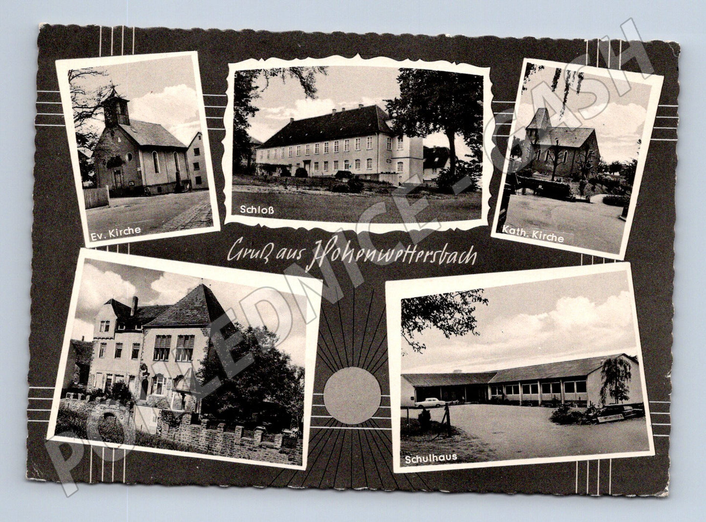 Pohlednice Hohenwettersbach Německo 1964 více záběrů čb (M16457)