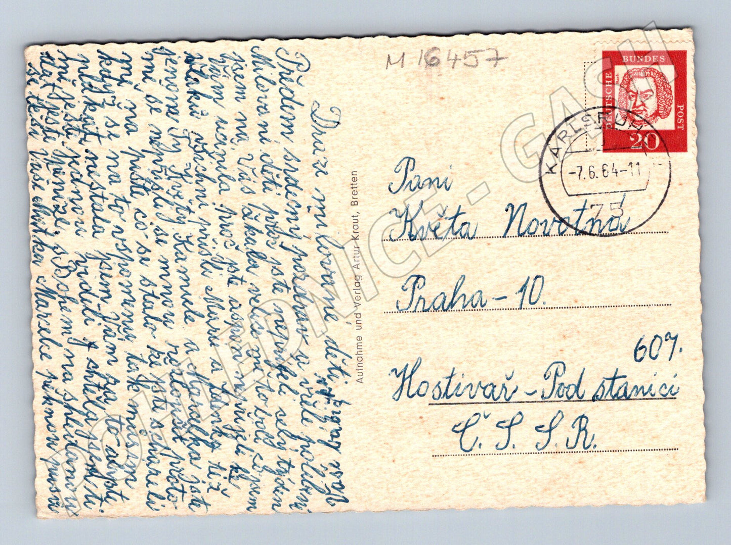 Pohlednice Hohenwettersbach Německo 1964 více záběrů čb (M16457)