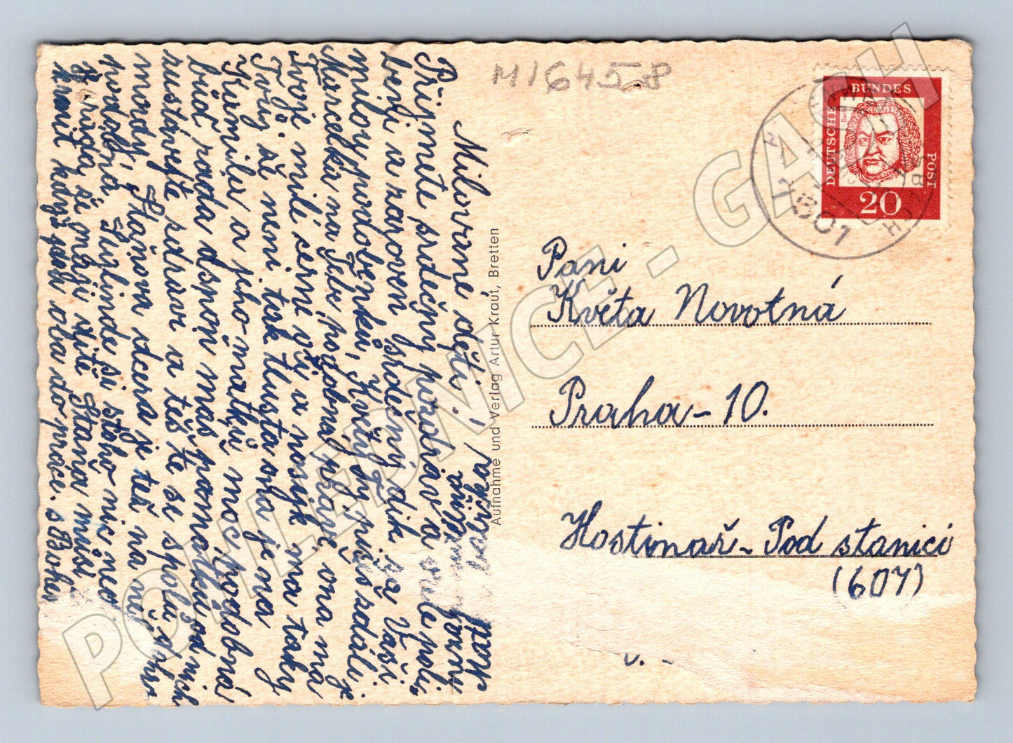 Pohlednice Hohenwettersbach Německo koláž významných míst (M16458)