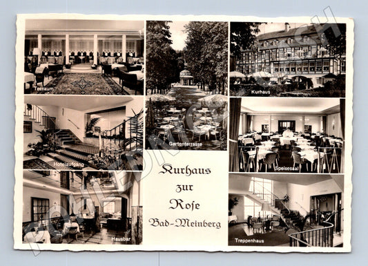 Pohlednice Kurhaus zur Rose Bad Meinberg historická Německo (M16459)