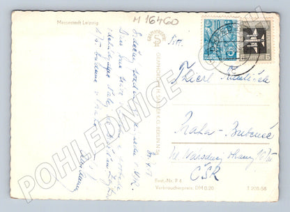 Pohlednice Leipzig Hauptbahnhof historická Německo (M16460)