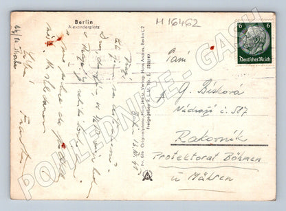 Pohlednice Berlin Alexanderplatz historická Německo cca 1940 (M16462)