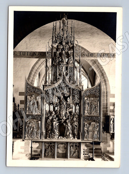 Pohlednice Creglingen Herrgottskirche oltář Panny Marie  (M16464)