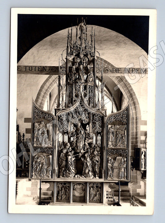 Pohlednice Creglingen Herrgottskirche oltář Panny Marie  (M16464)