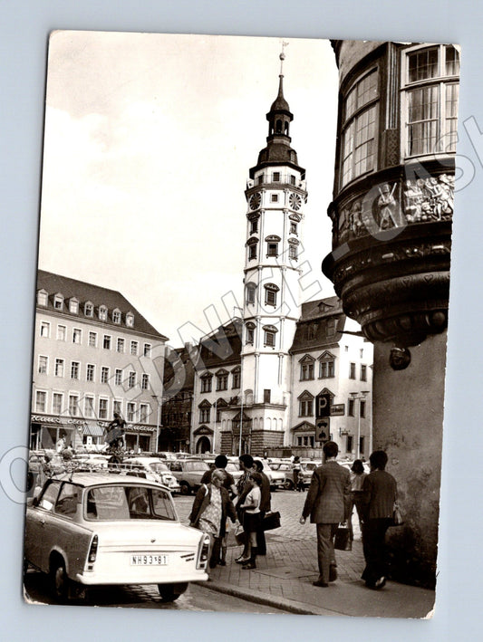 Pohlednice Gera Thüringen radnice Německo čb (M16469)