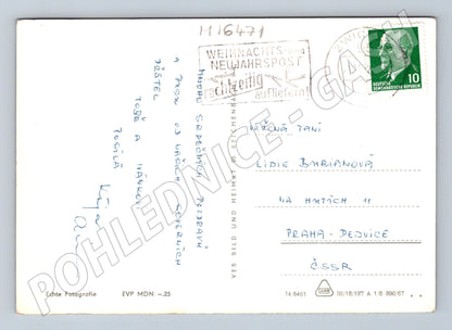 Pohlednice Zwickau Německo DDR 1971 více záběrů prošlá (M16471)