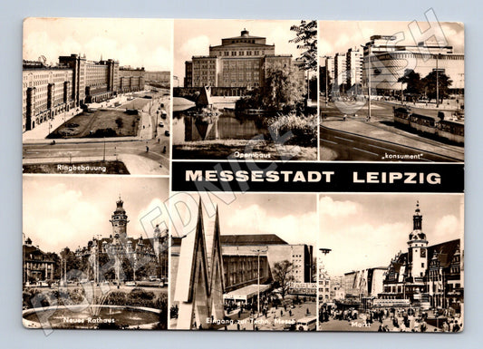 Pohlednice Leipzig Messestadt NDR více záběrů města (M16474)