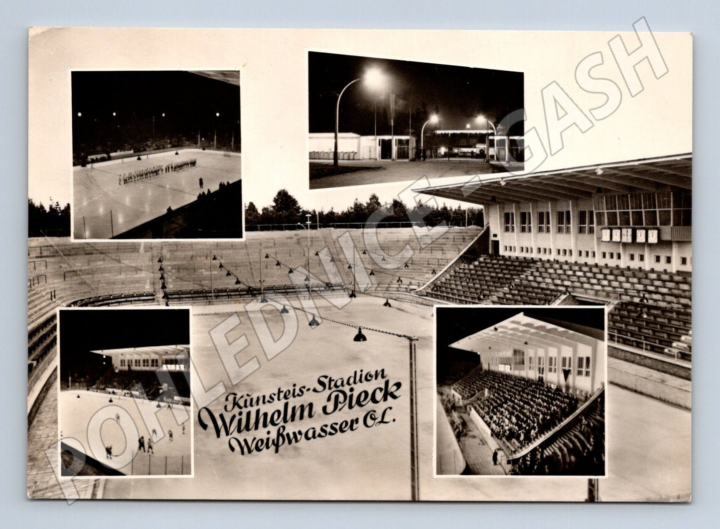 Pohlednice Wilhelm Pieck zimní stadion Weißwasser NDR 1965 (M16475)